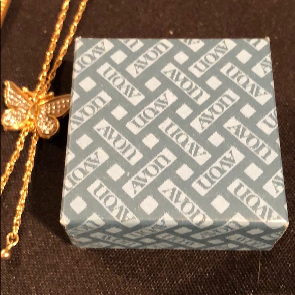 Avon vintage 1979 butterfly  lariat Y necklace - Picture 8 of 11